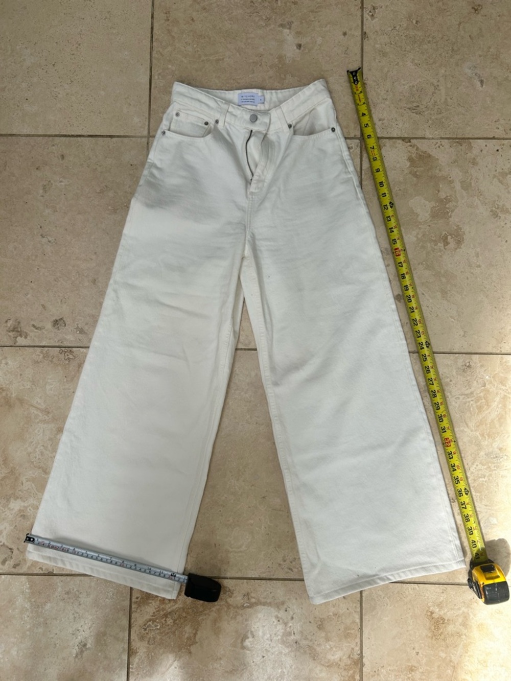 Witchery White Wide-Leg Boot Cut Jeans